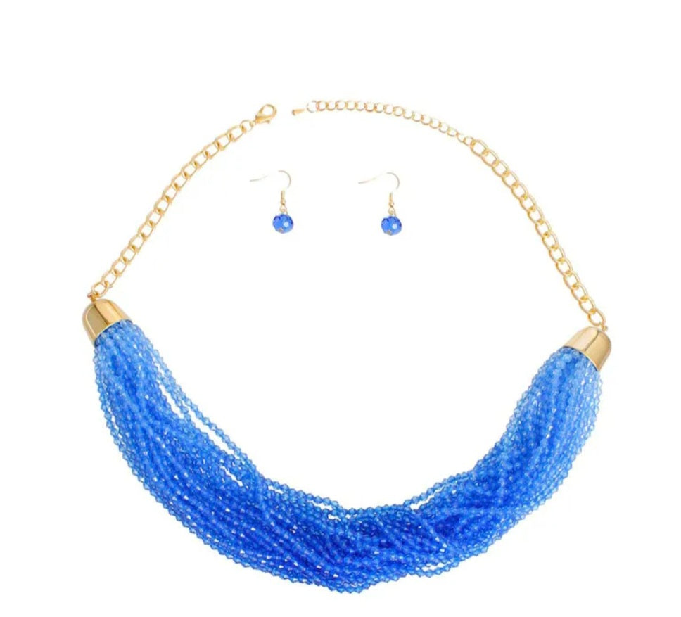 Twisted Bead Chain Necklace