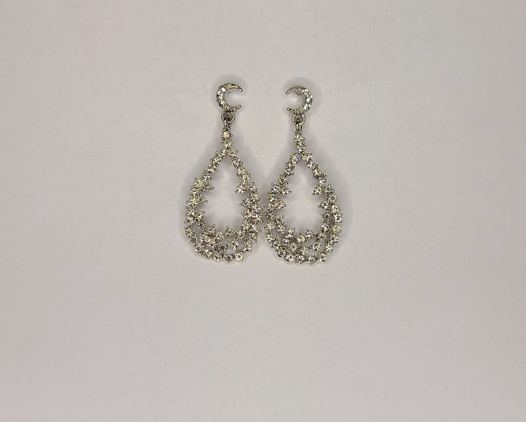 Rhinestone  Loop earrings