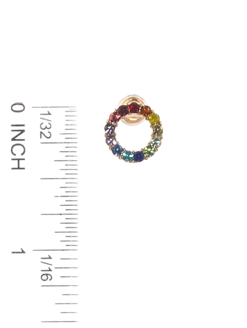 Multicolor Rhinestone Earrings