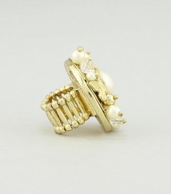 Pearl and Butterfly Ring