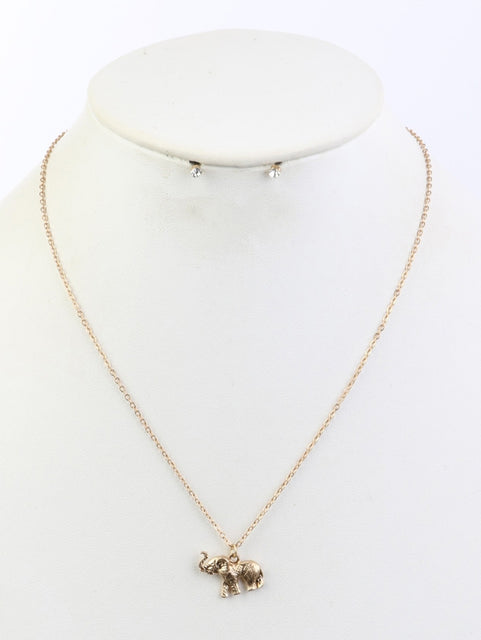 Dainty Gold Elephant Necklace