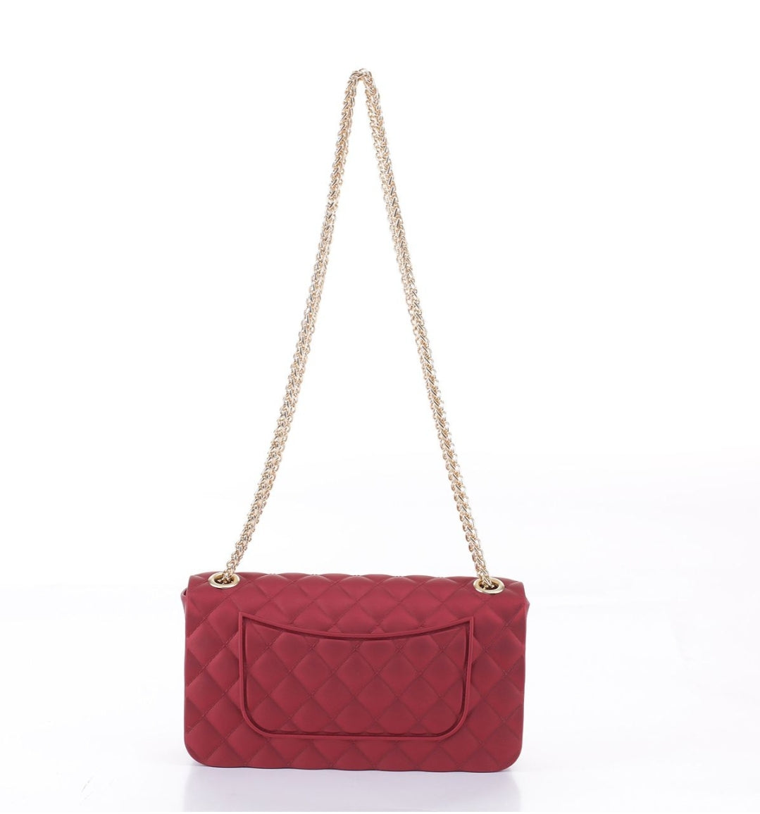 Red Quilt PVC Purse