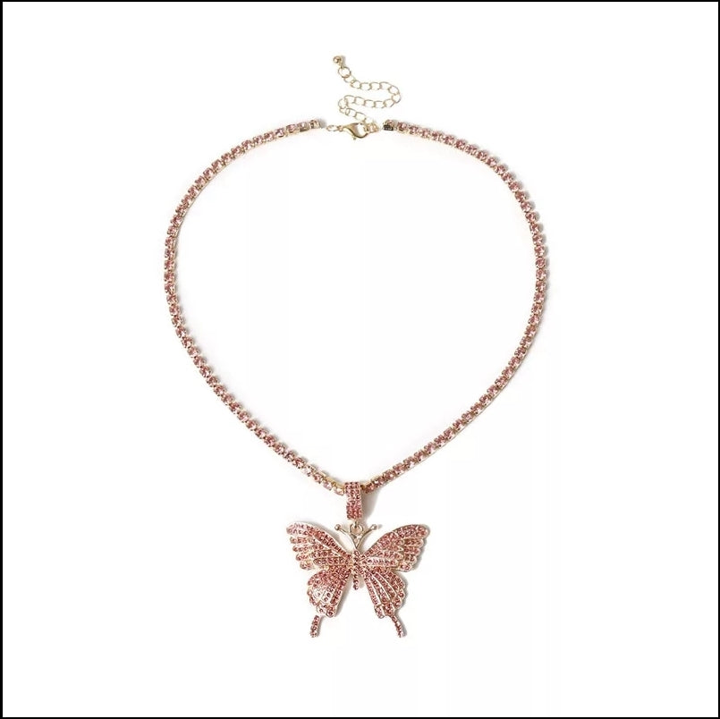 Rosegold Butterfly Charm Necklace