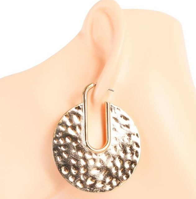 Gold Disco Earring