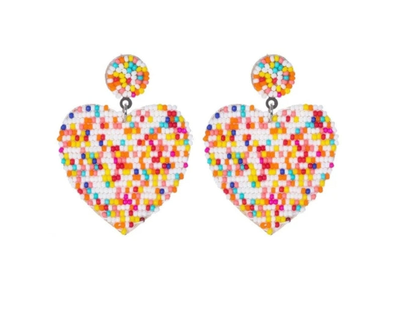 Colorful Beaded Heart