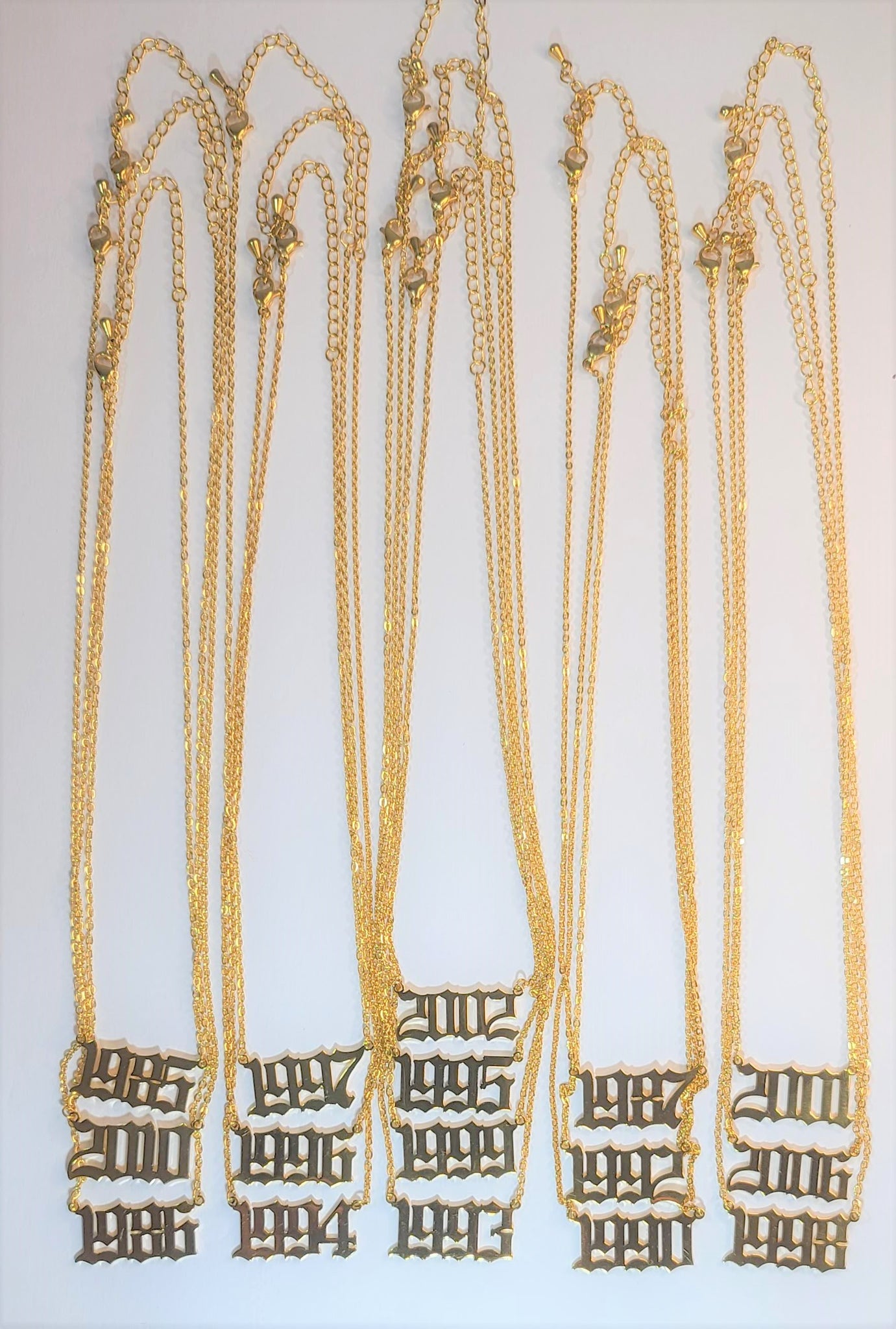 80's  Gold Necklaces