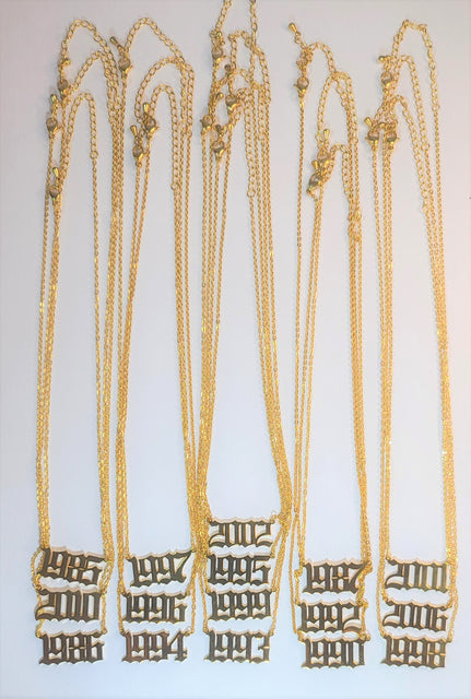 90's  Gold Necklaces