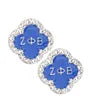 Greek Letter Stud Earrings Zeta